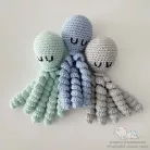 Horgolt polip - rózsaszín