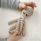 Horgolt polip - rózsaszín