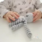 Horgolt polip - rózsaszín