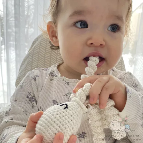 Horgolt polip - rózsaszín