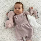 Horgolt dínó barát - kék