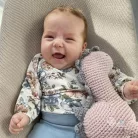 Horgolt dínó barát - kék