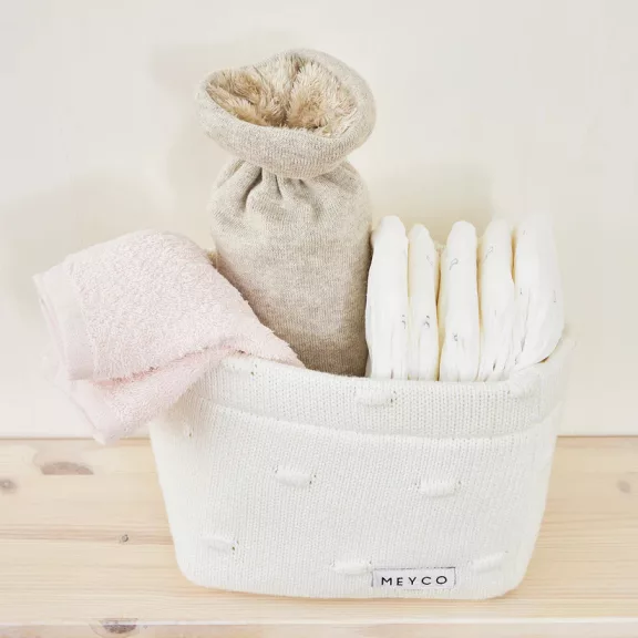 Meyco Baby frottír törlőkendő 6 db - homok