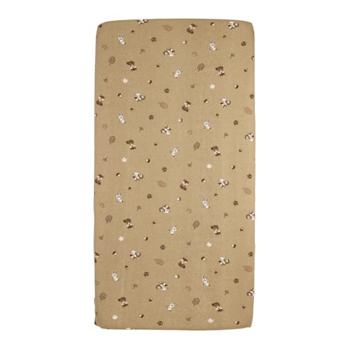 Meyco Baby gumis lepedő 70x140 cm - forest animals