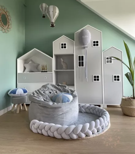 Luxury fonott rácsvédő - világosszürke