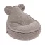 MeowBaby Teddy babzsákfotel - világos szürke