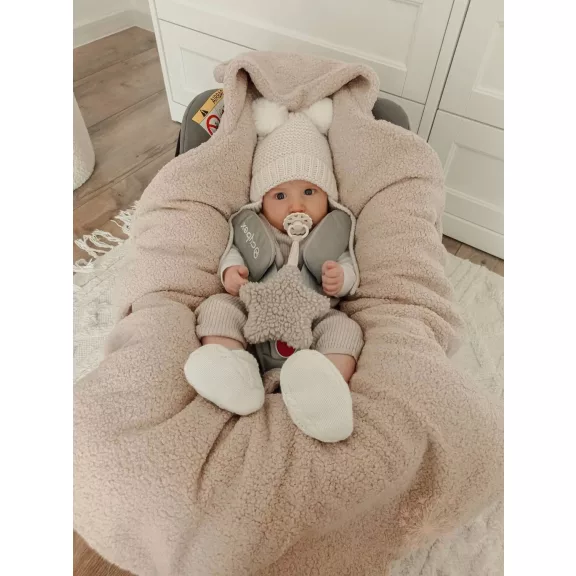 Infantilo teddy kocsitakaró - bézs