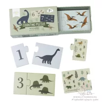   A little lovely company számpárosító puzzle - dinoszaurusz