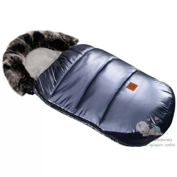 Fluffy shiny bundazsák - sötétkék