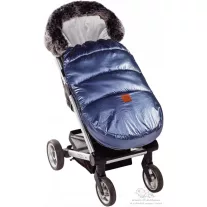 Fluffy shiny bundazsák - sötétkék