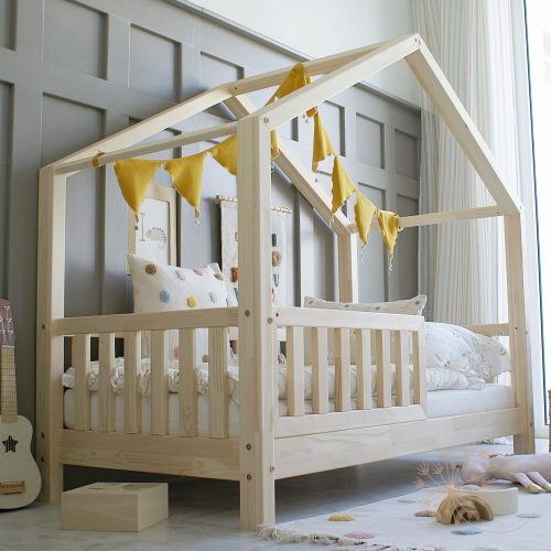 Classic natural házikó ágy - 90x190 cm