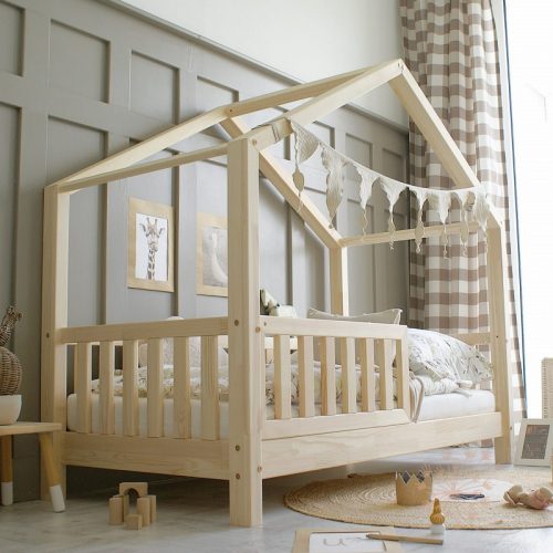 Classic natural házikó ágy - 90x190 cm