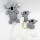 Horgolt koalabarát - szürke