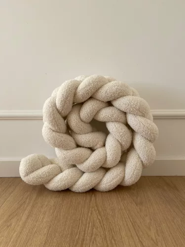 Teddy fonott rácsvédő - krém