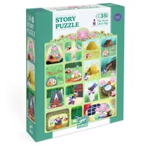   DJECO mese puzzle - A három kismalac, 35 db-os - The Three Little Pigs