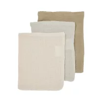 Meyco Baby muszlin textilpelenka 3 db - greige