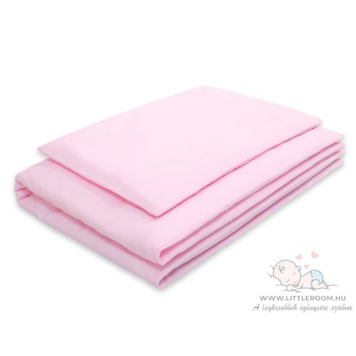 Pastel babaágynemű szett - rózsaszín