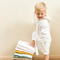 Meyco Baby kapucnis törölköző - törtfehér