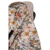 Infantilo kocsitakaró - retro flowers - velvet