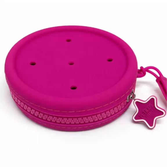 PETIKIDS Pop & Clip DIY pénztárca - málna 