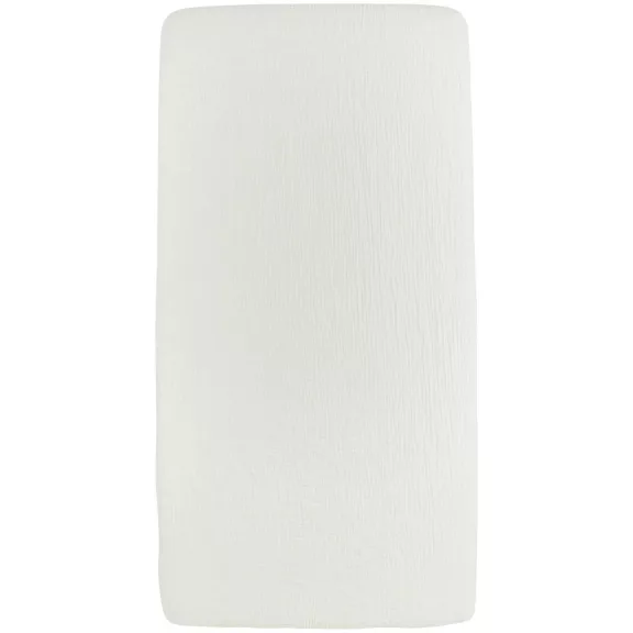 Meyco Baby muszlin gumis lepedő 60x120 cm - törtfehér