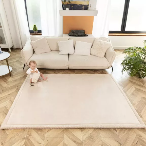 Hakuna matte memóriahabos puha gyerekszőnyeg 150x200 cm - Bézs