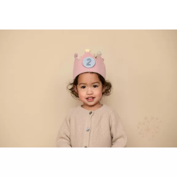 Little Dutch gyerek születésnapi korona számokkal - pink