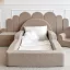 Monio Montessori habszivacs gyerekágy 70x140 cm - bouclé bézs