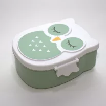 Yuko B Bento uzsonnás doboz - bagoly - zöld