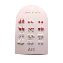 Yuko B A year of red poetry fülbevaló szett