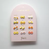 Yuko B A year of yellow poetry fülbevaló szett