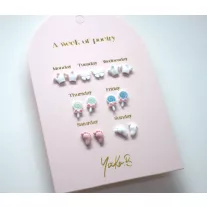 Yuko B A week of poetry fülbevaló szett - Baby shower