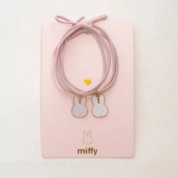 Miffy x Yuko B barátság karkötő / hajgumi - rózsaszín
