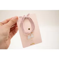 Miffy x Yuko B barátság karkötő / hajgumi - rózsaszín