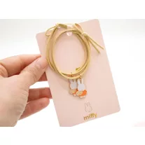   Miffy x Yuko B barátság karkötő / hajgumi - narancssárga