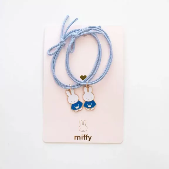 Miffy x Yuko B barátság karkötő / hajgumi - kék
