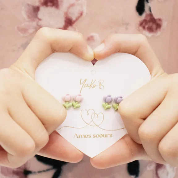 Yuko B Soulmates fülbevaló szett - Aurelia flower