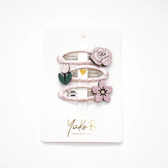Yuko B hajcsat szett - Flowers